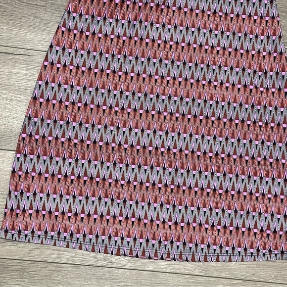 Athleta Kiki Keyhole Halter Built in Bra Geometric Dress Womens Sz XXS - Picture 4 of 9